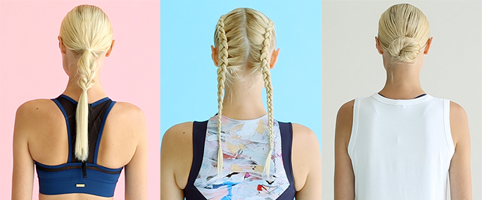 how to style your hair for the gym