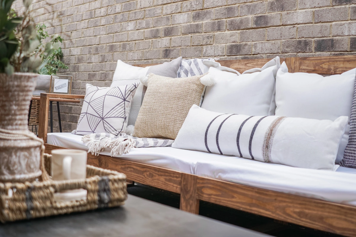outdoor cushion styling