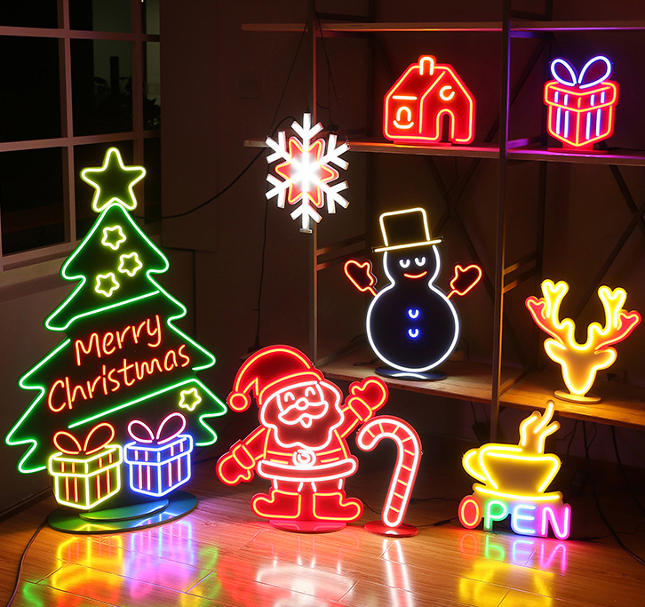christmas decoration ideas 2021 neon