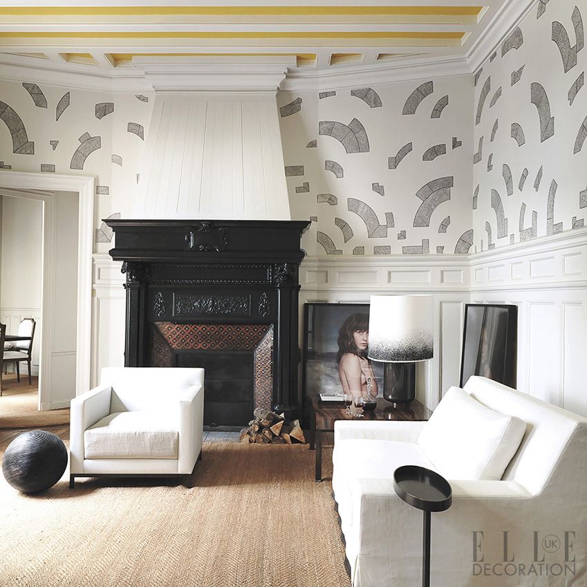 living room inspiration wall paper