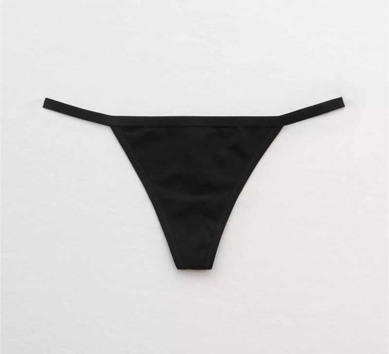 black thong underwear