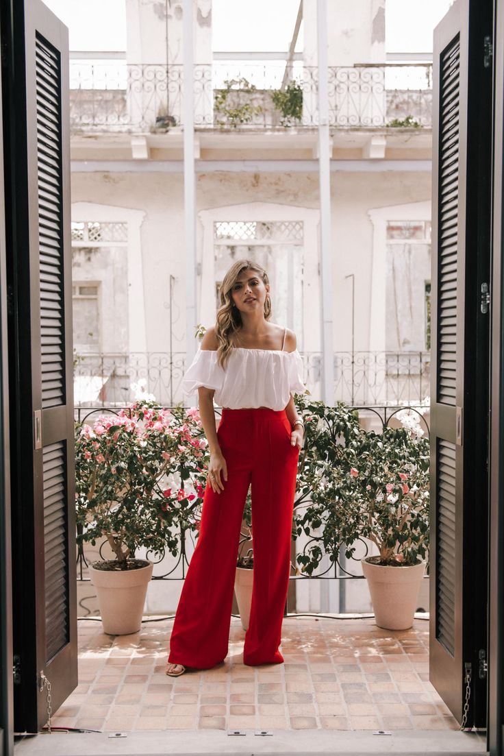 how to style wide leg pants 