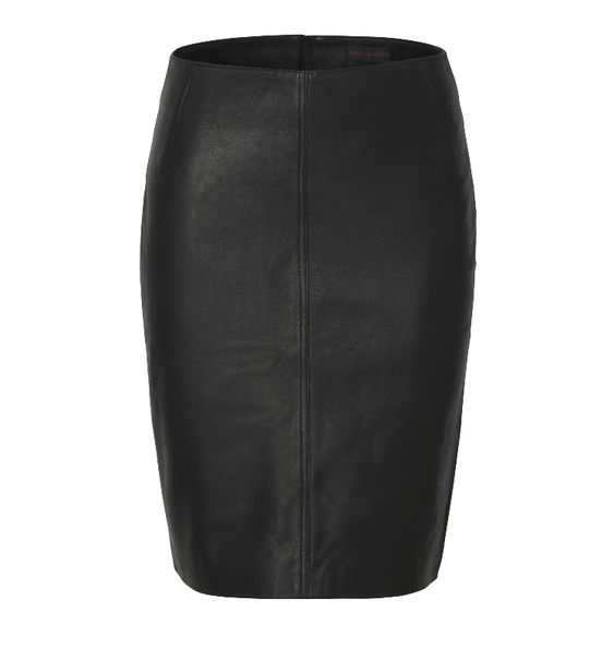 black leather skirts