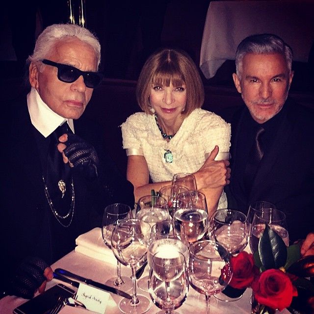 Karl lagerfeld Chanel Dinner with Guests