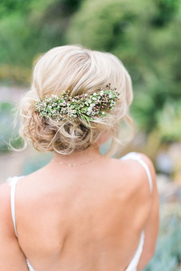 wedding hairstyles - romantic florals