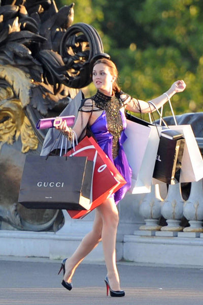 Blair Waldorf Paris Shopping Bags