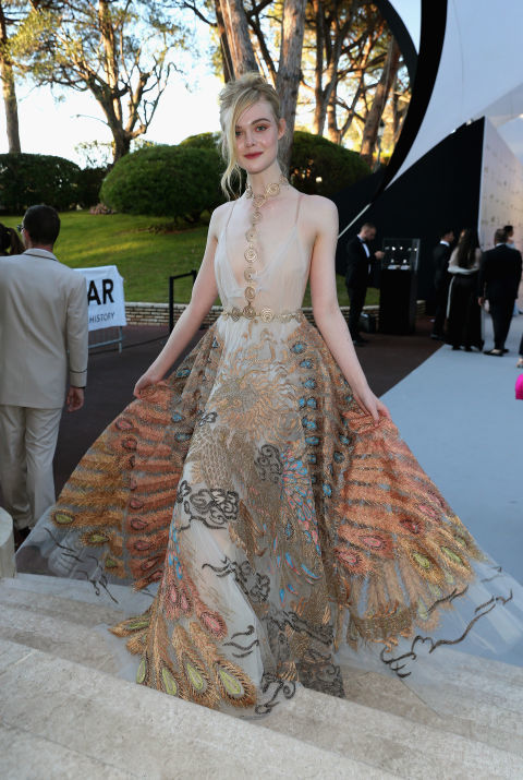 Elle Fanning in Valentino at Cannes