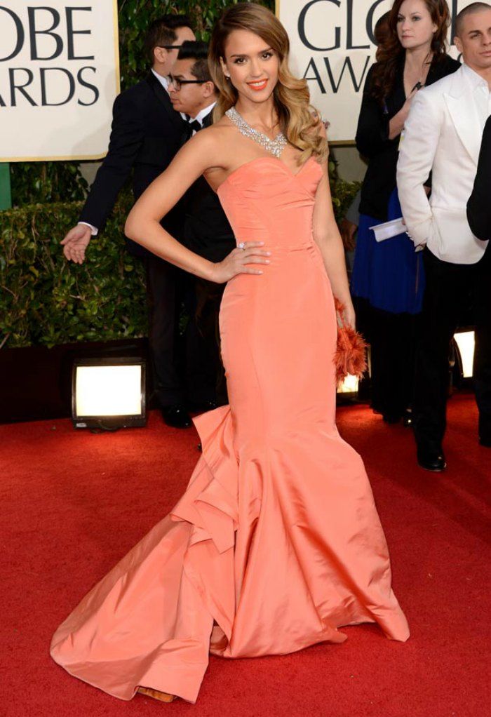 Jessica Alba At the Golden Globes