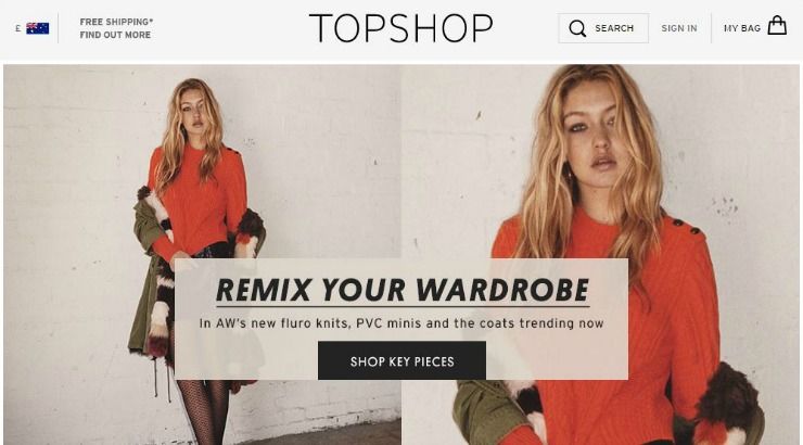 best online shopping Topshop