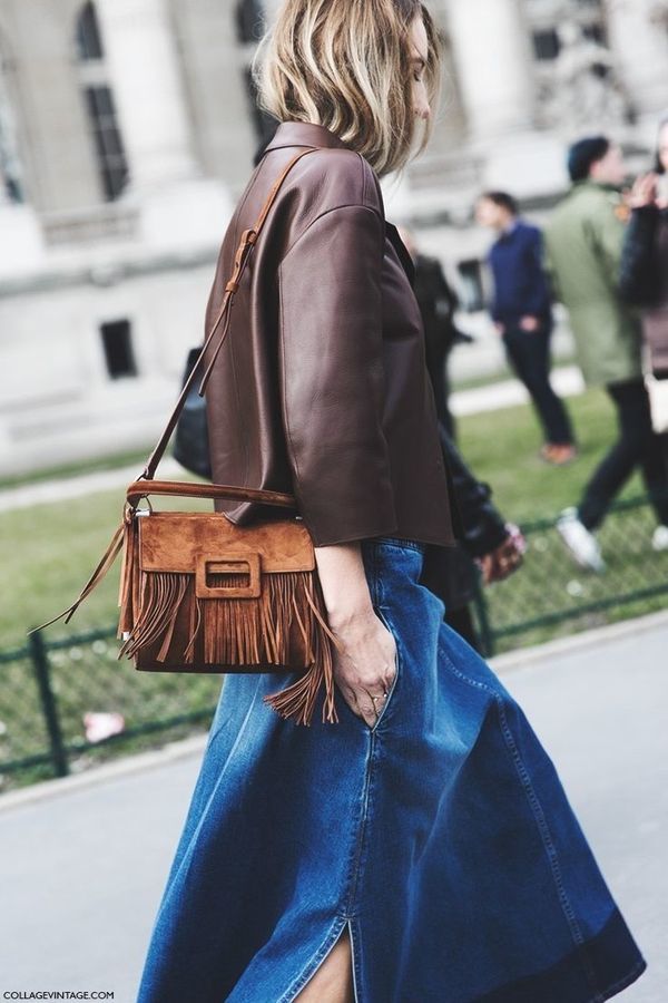 fringed bags street style inspiration
