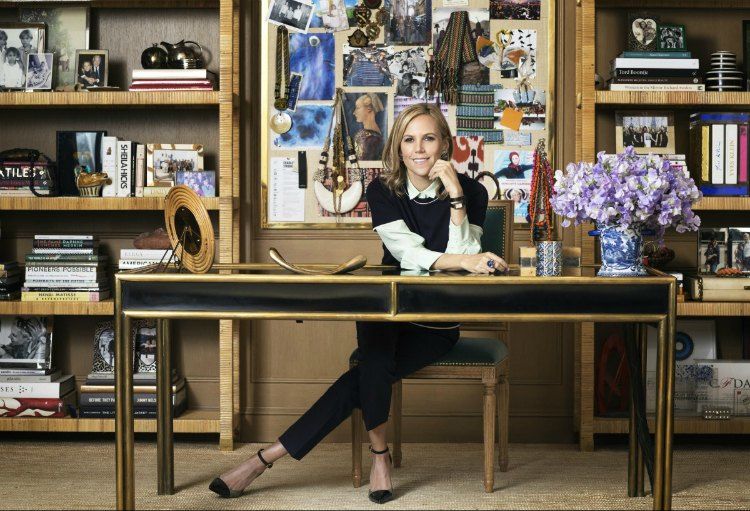 tory burch in her office